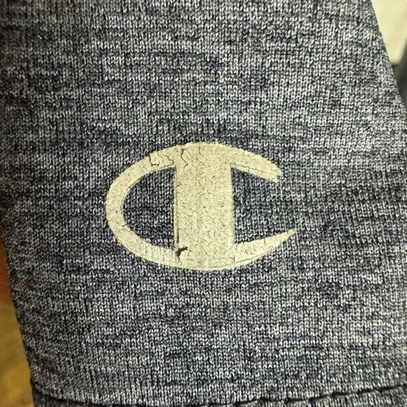 Champion Note Dame Men's 1/4 Zip Pullover Blue Large Athleisure Lightweight - Picture 4 of 10